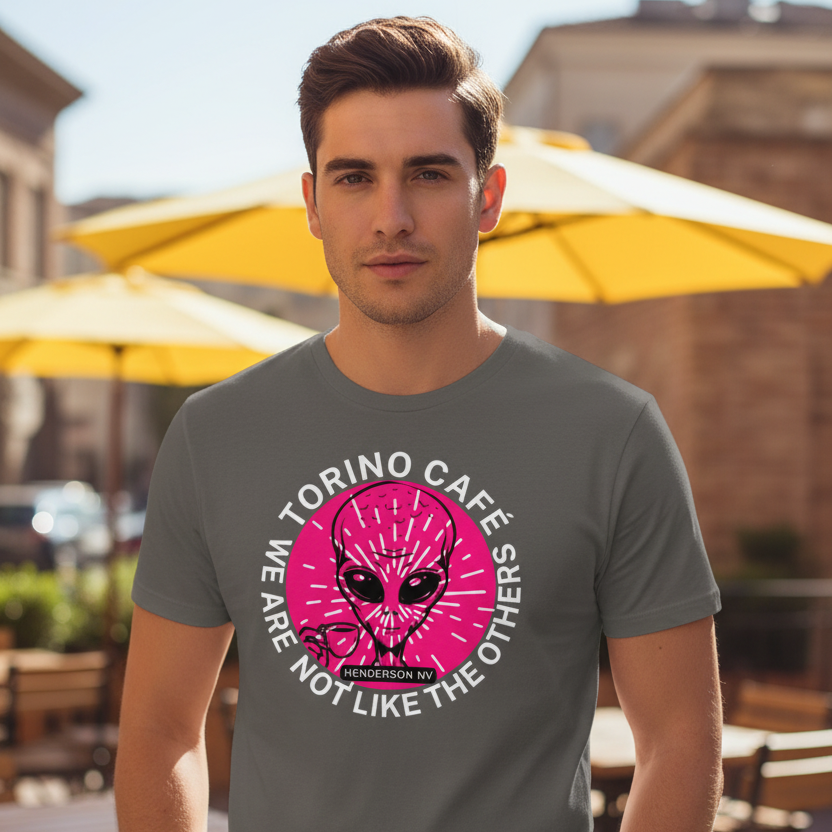 Torino Cafe Aliens from Italy T-shirt